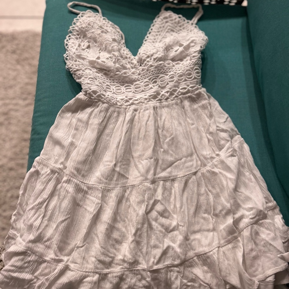 Chic White Lace Sundress